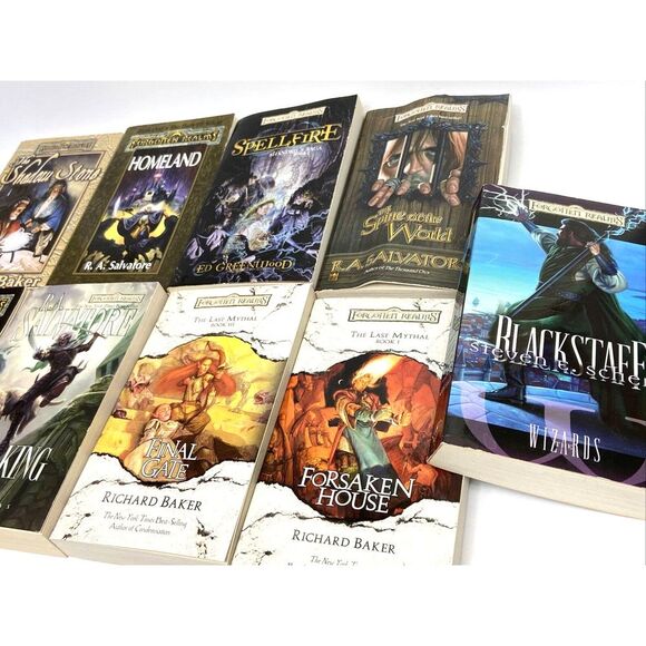Books Forgotten Realms Bundle Of 9 Books/R.A.Salvatore/Richard Baker/Greenwood - Picture 2 of 4